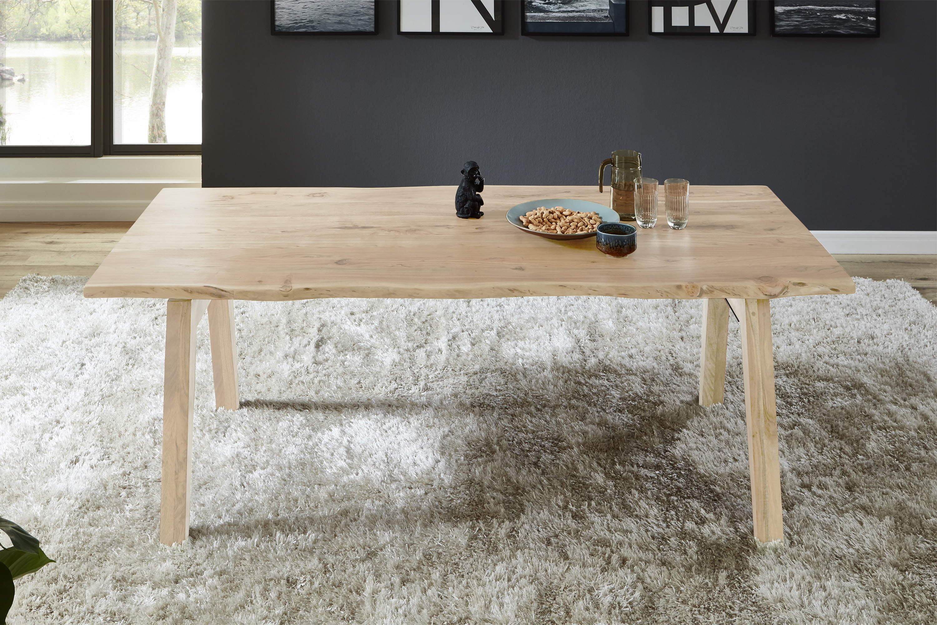 Baumkantentisch NELE / naturfarben / 220x100