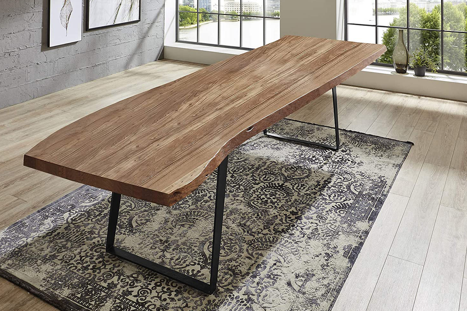 Baumkantentisch HALMSTAD / naturfarben / 280x100