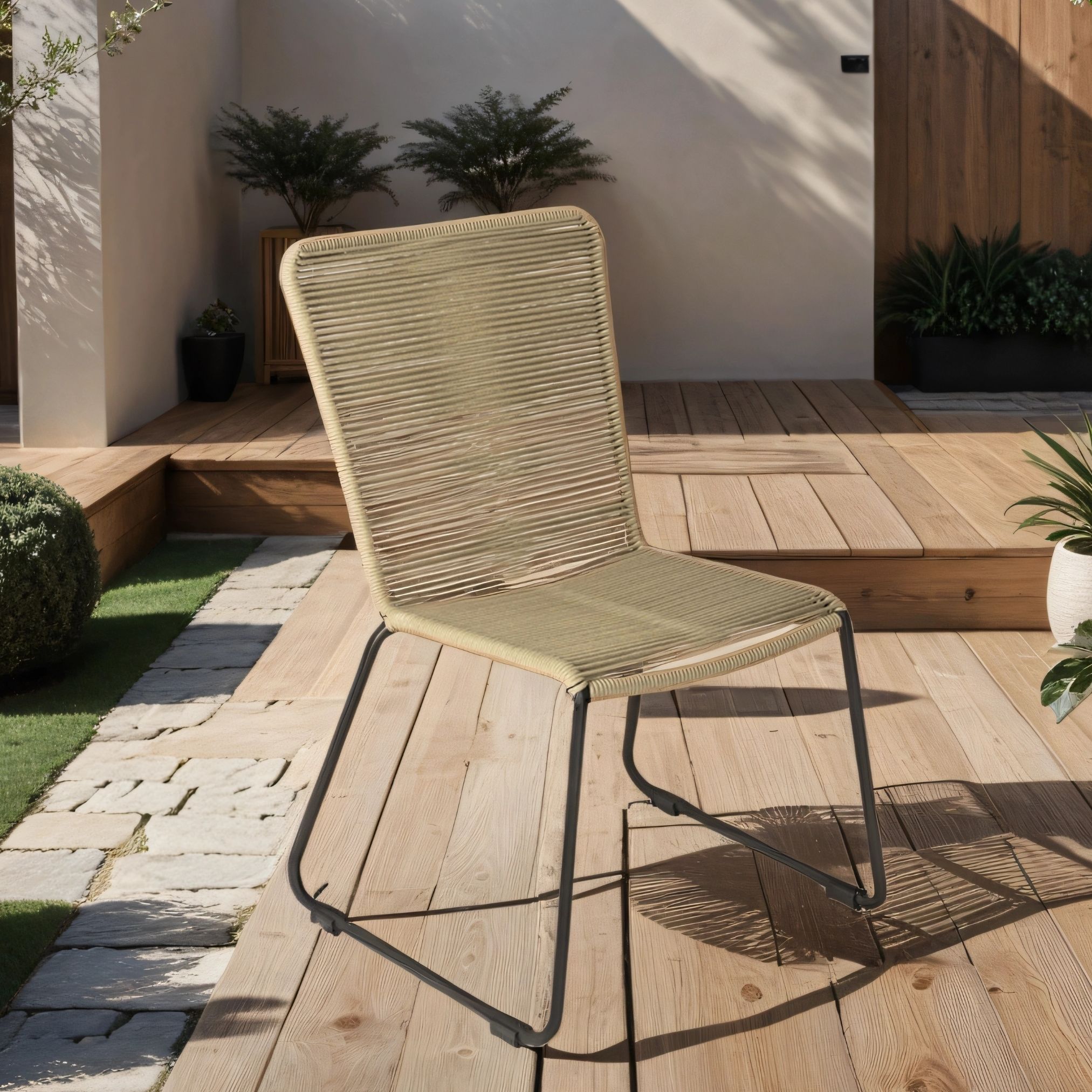 Seilstuhl ISRA / Taupe / einzeln