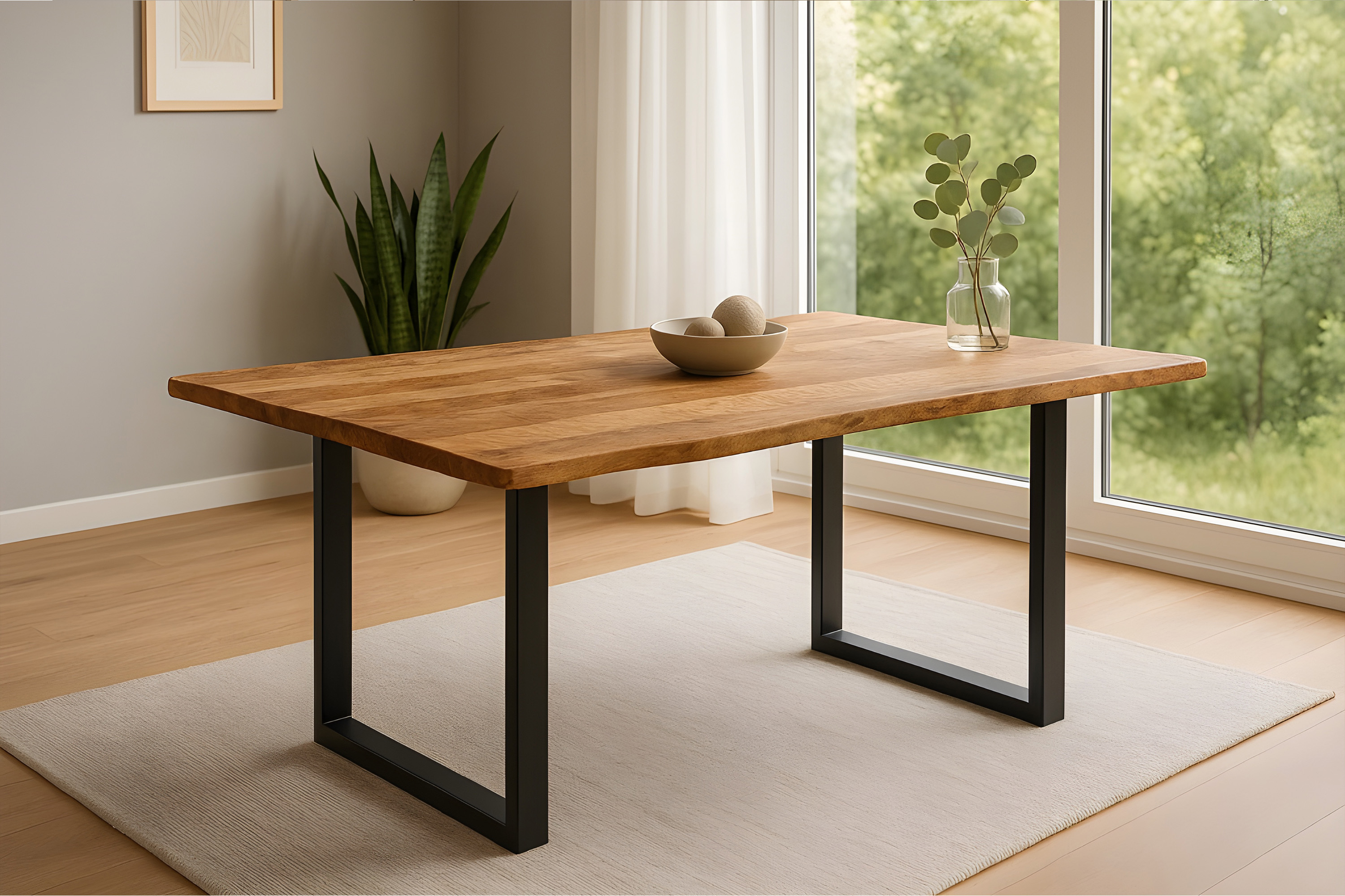 Esstisch Mirabelle / 200x100 / U-Gestell Schwarz