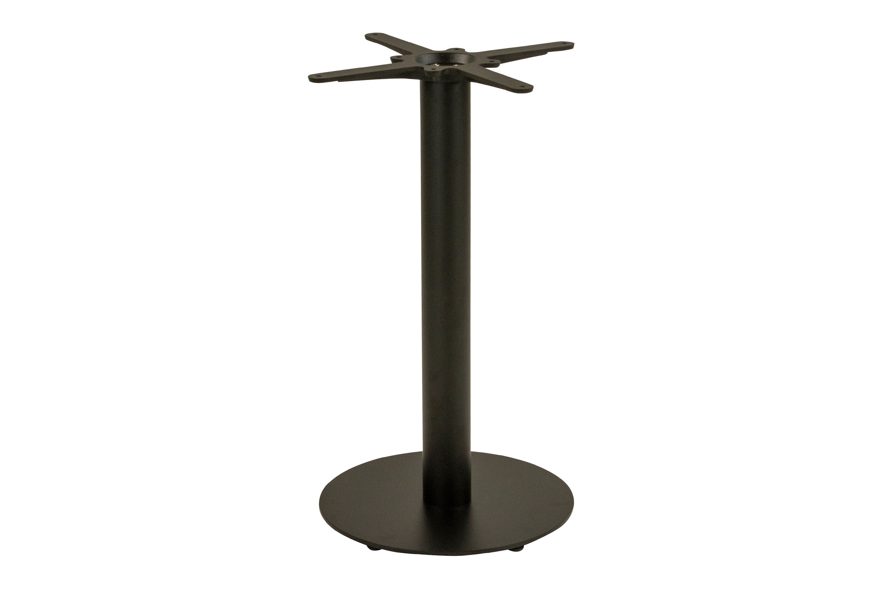 Tischgestelle Standfuß rund - Einzelsäule / Schwarz / 50 cm