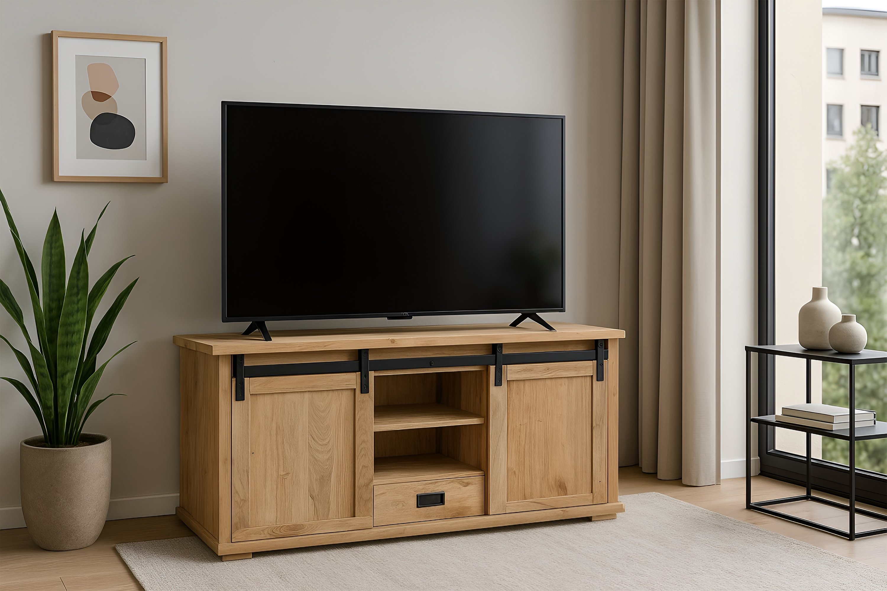 Liano IV - ohne Baumkante / 128 cm / Lowboard