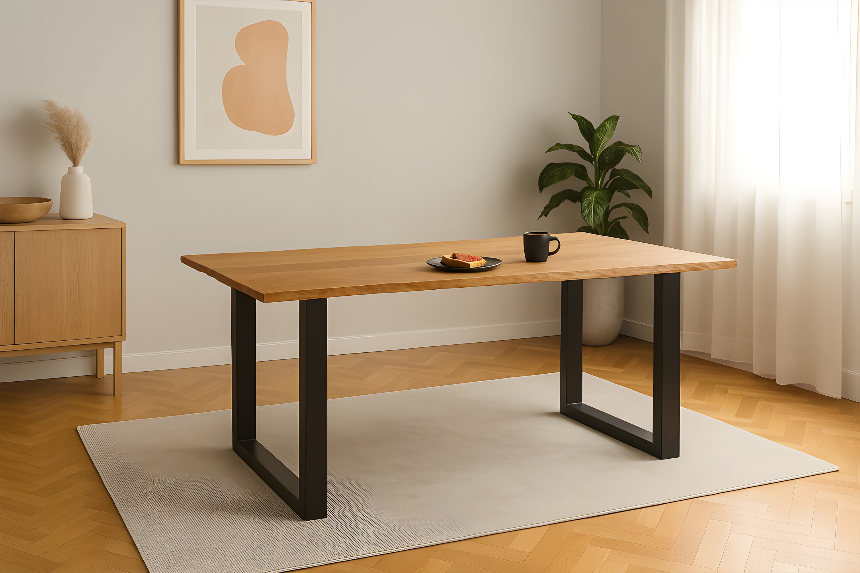 Esstisch Salvador / 280x100 / U-Gestell Schwarz